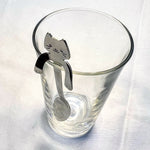 Honiglöffel Katze silber