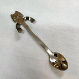 Honiglöffel Katze silber